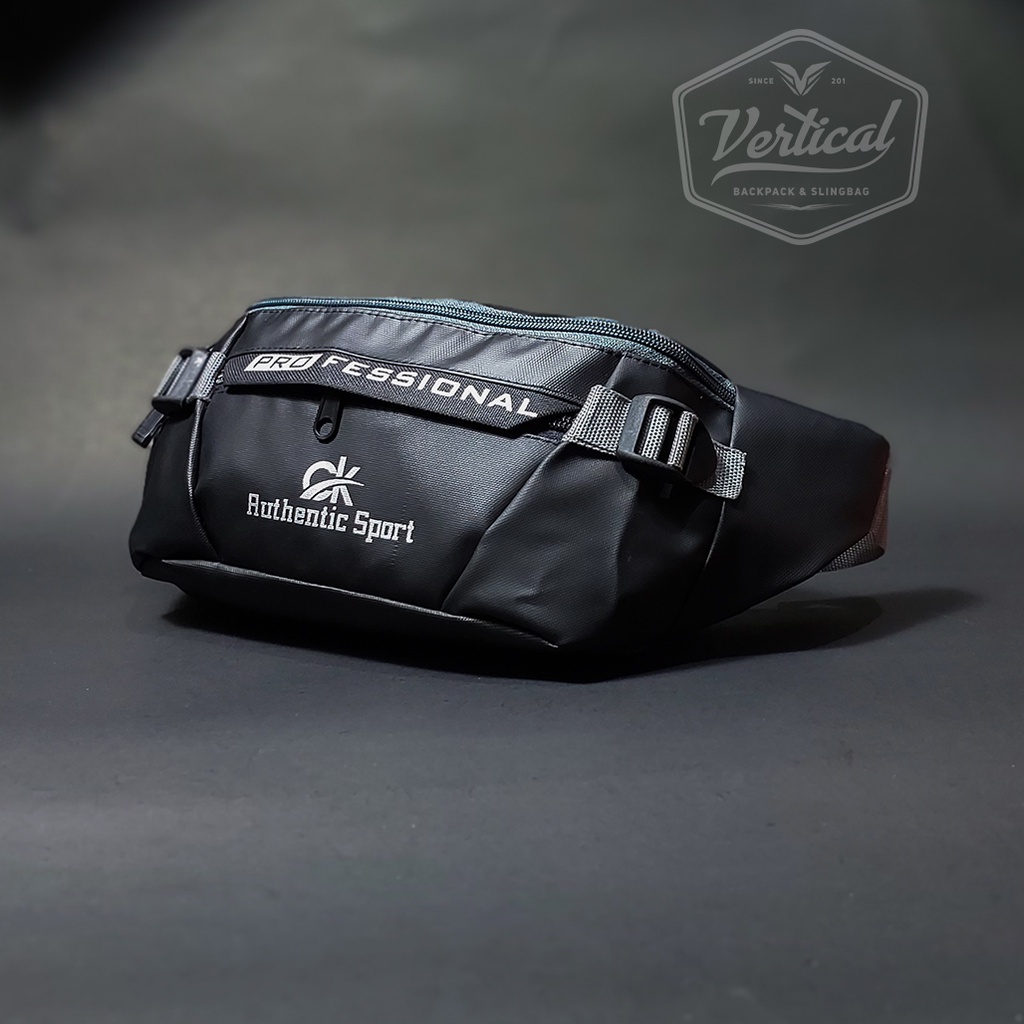 Waistbag Waterproof Black Tas Selempang Pria Wanita | Riverwave cekel