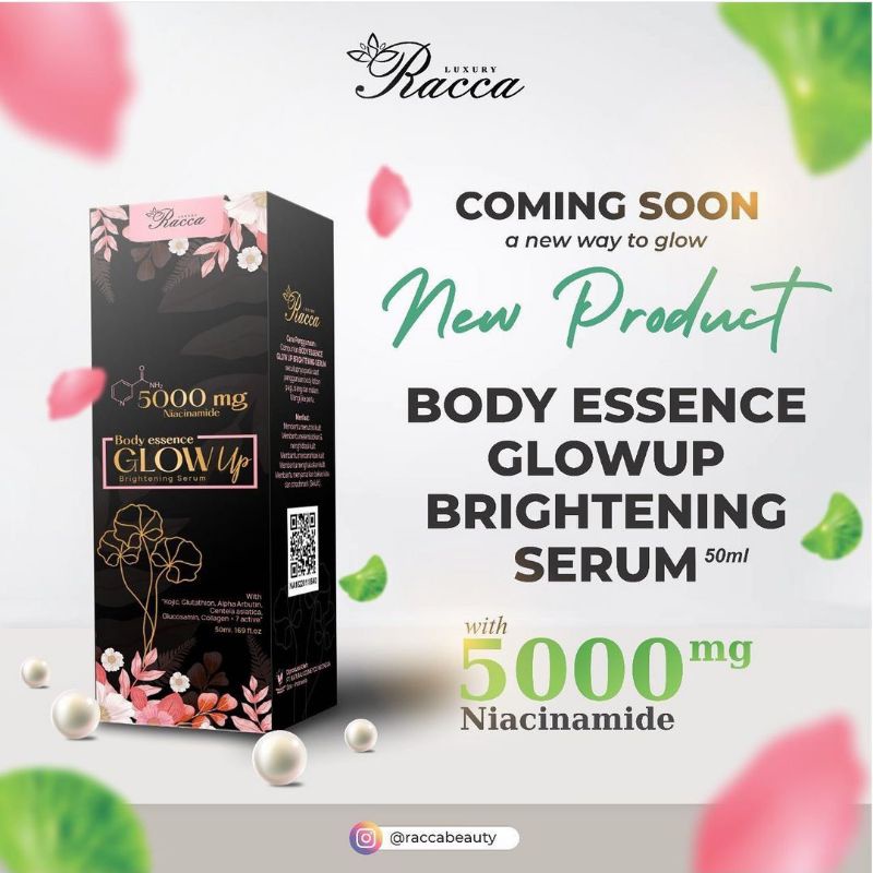 [READY] BODY ESSENCE GLOW UP BRIGHTENING SERUM RACCA BEAUTY