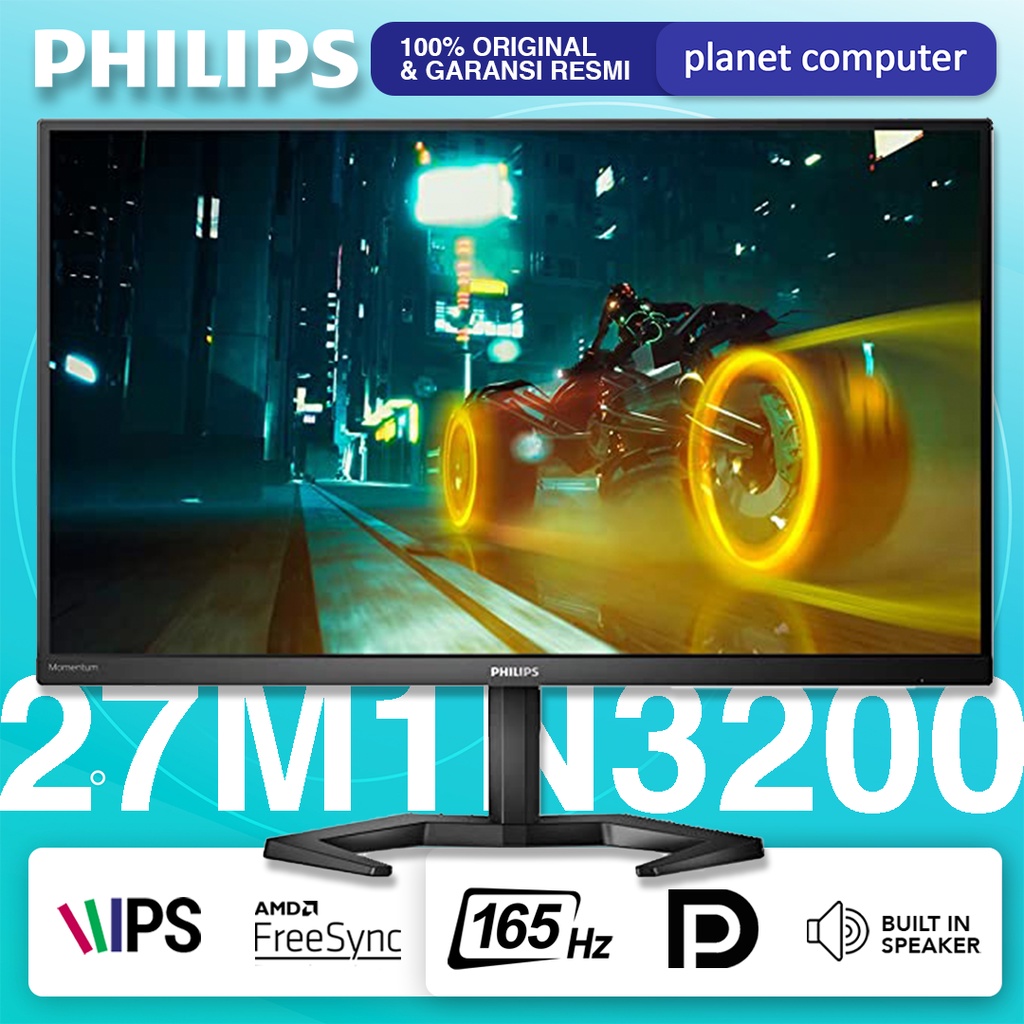 Monitor LED Philips 27M1N3200 27&quot; IPS 1080p 165Hz 1Ms HDMI DP Speaker