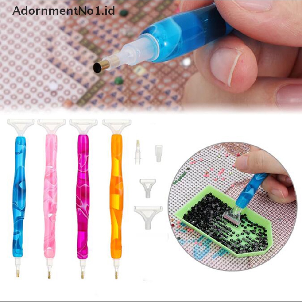 [AdornmentNo1] Resin Diamond Paing Pen Resin Titik Bor Pulpen DIY Craft Nail Art Aksesoris [ID]