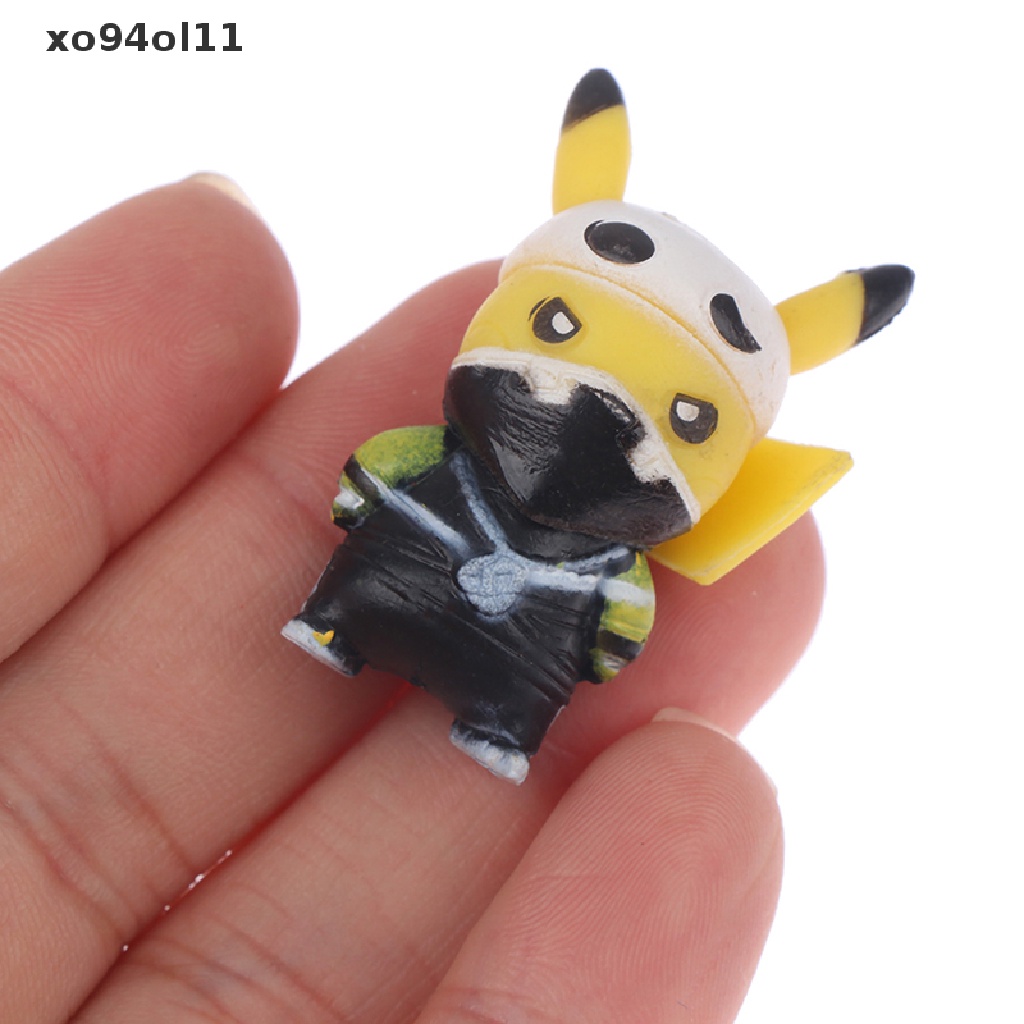 Xo 1Set Figure Anime Pokemon Pikachu 7gaya Mainan Prank Dress Up Model Ornamen OL