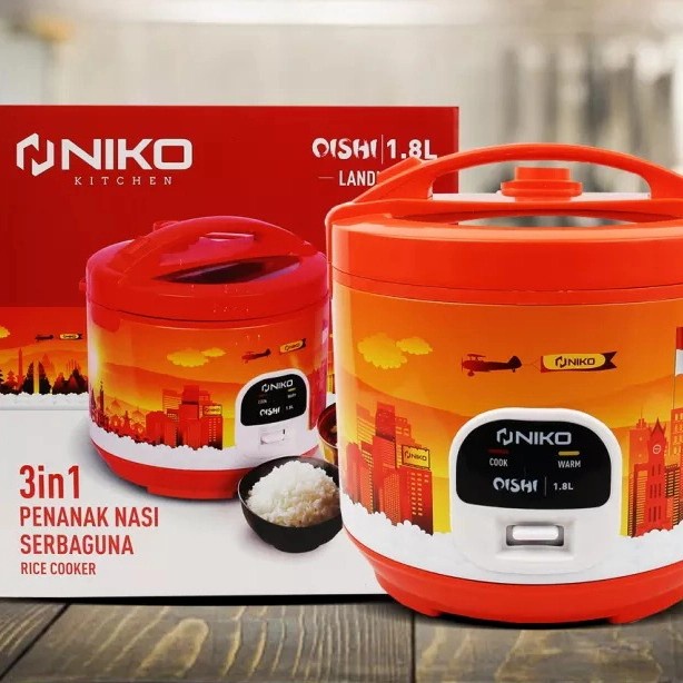 NIKO Rice Cooker 1.2 Liter - NK - RC12 / RICE COOKER NIKO 1.8 LITER MAGICCOM NIKO OISHI LANDARK AMAZON BATIK RANDOM