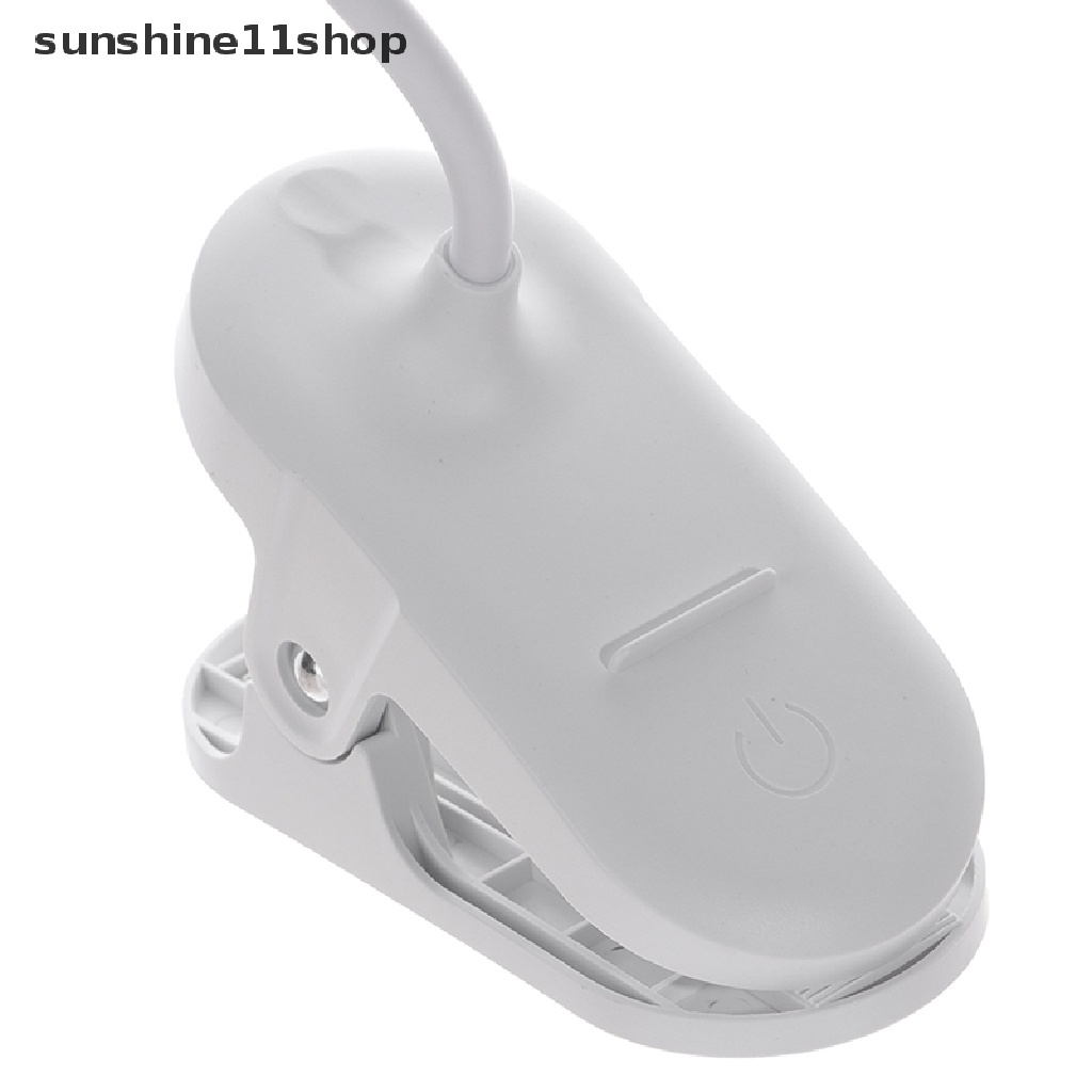 Sho Lampu Meja Dengan Klip Peredupan Stepless Led Lamp Rechargeable Bedside Night Light N