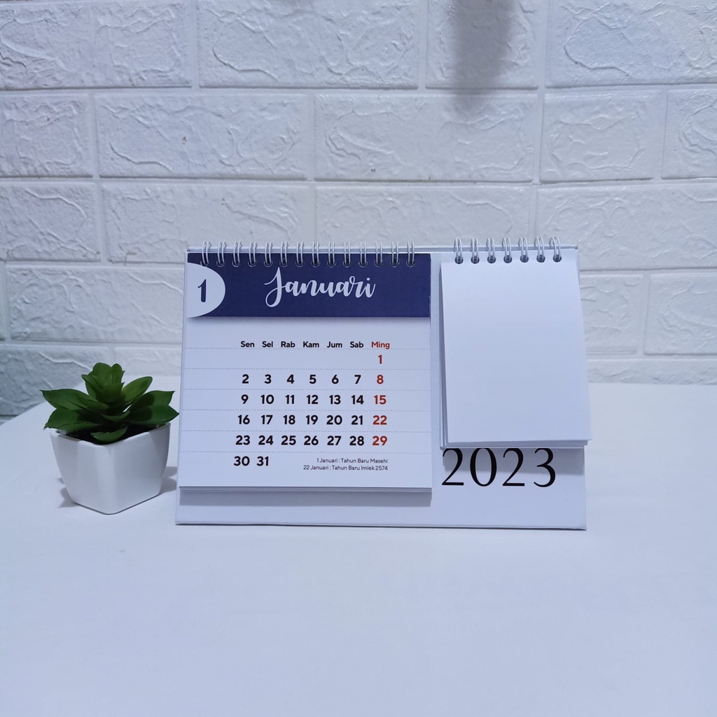 

Kalender Duduk +Notes (50 Lembar) Custom 2025