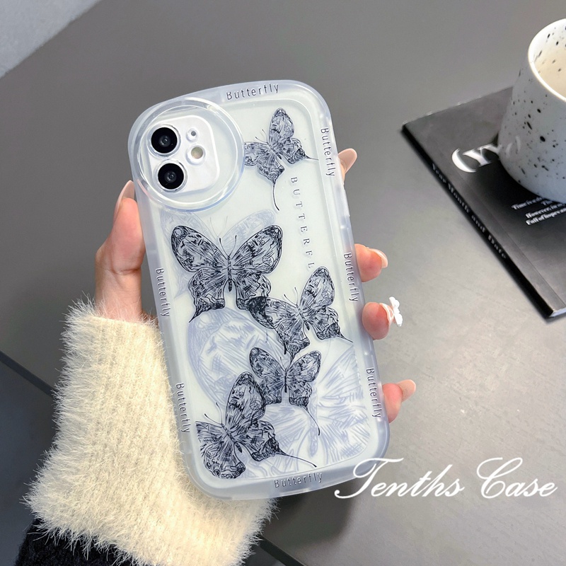 Redmi Note 12 A1 10C 10A 10 9A 9C 9 9T Note 11s 10s 9s 11 10 9 8 ProPoco X3 NFC X3Pro X3 Mi11T 12 Pro 11Lite 10Sketch butterfly Phone Case Soft Cover