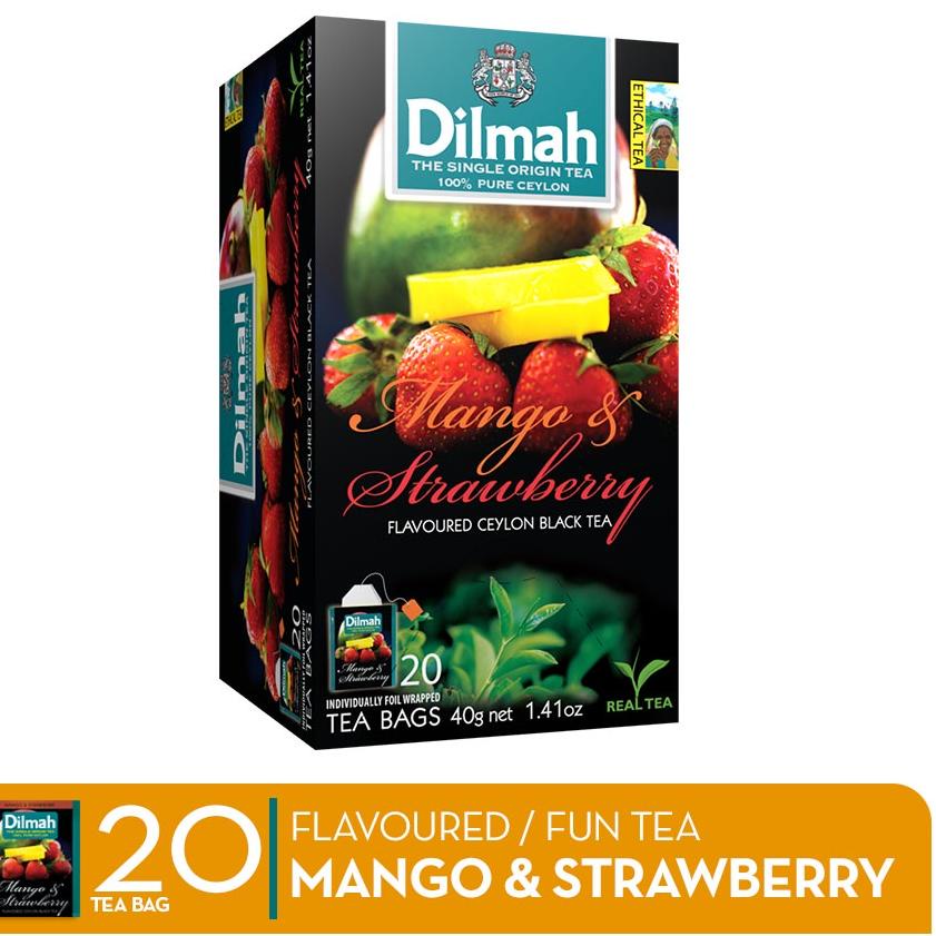 

✷ Dilmah Mango & Strawberry Tea - Teh Celup [Kemasan Foil Envelope 20s] ✶