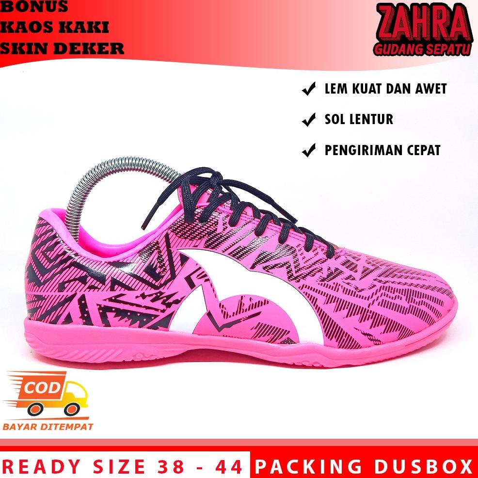 Sepatu futsal ortuseight spatu putsal ortus catalyst pink murah bonus kaos kaki deker