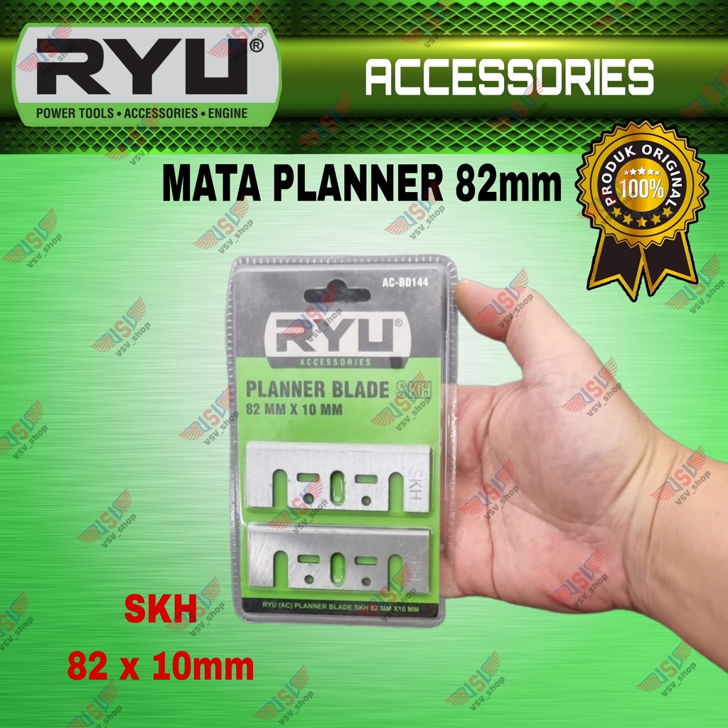 RYU TCT Planer Blade 82 x 7 mm TCT Mata planner mata Pisau Serut Ketam Sugu Pasah Kayu