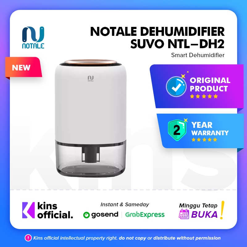 Notale Dehumidifier Suvo Air Dryer Serap kelembapan Humidifier Touch