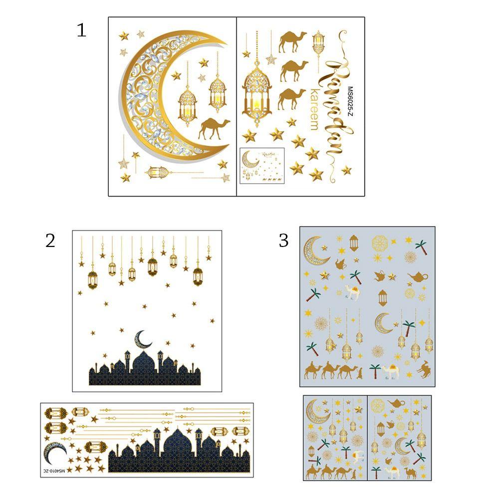 Stiker Jendela Ramadhan Nanas Dekorasi Rumah Removable DIY Kreativitas Eid Mubarak