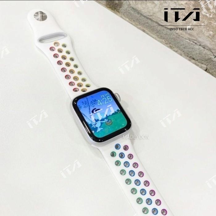 Apple Watch 7 Strap Nike Pride Edition Sport Band Tali Jam Tangan Kualitas Terbaik