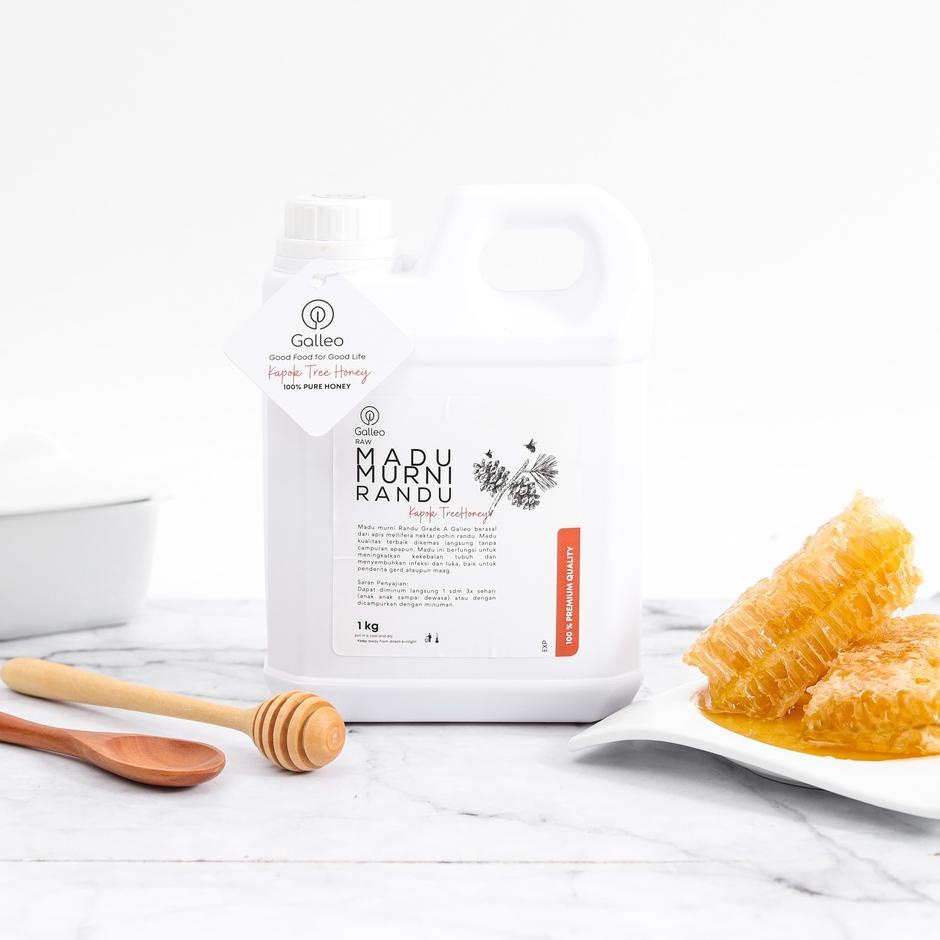 

✺ Murni Asli Randu 1kg Galleo Grade A Nektar Randu Pure Raw Honey ☊