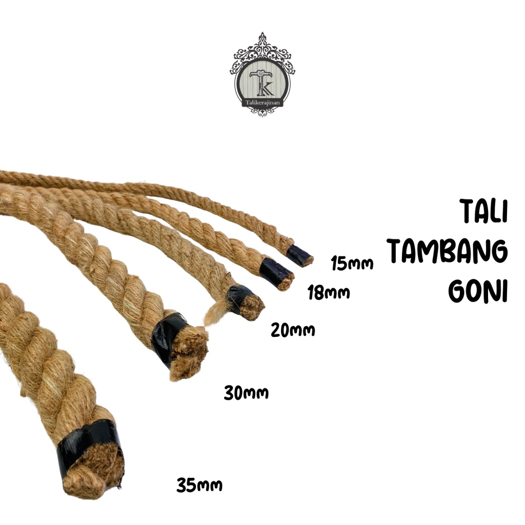 

Tali tambang goni tambang rami 20mm 20 meter