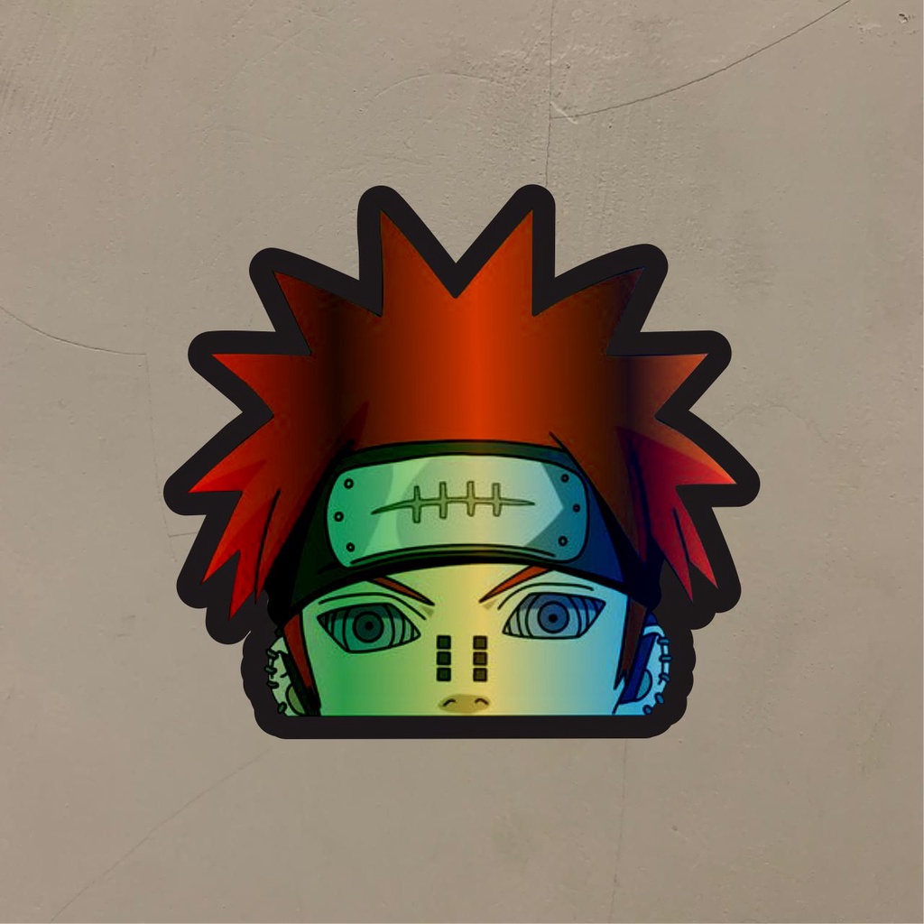 

Stiker Anime Hologram Anime Pain Nagato Naruto Stiker Case Hp dan Laptop 7 Cm