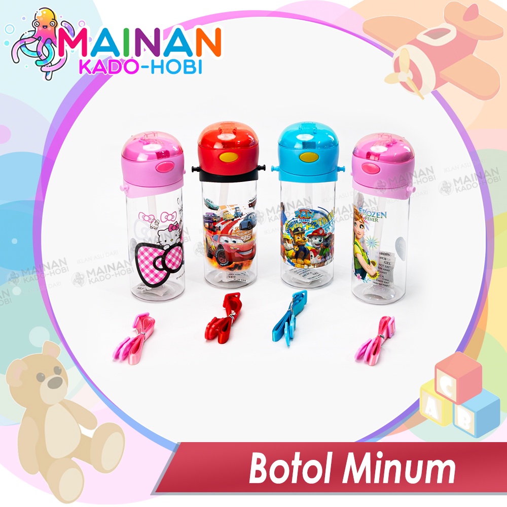 BOTOL AIR MINUM ANAK BOY GIRL KARAKTER LUCU UNIK 500ml