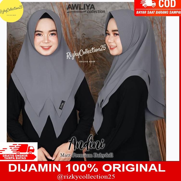 Ready [TERBARU] KHIMAR AWLIYA COLLECTION / KHIMAR ANDINI ORI AWLIYA / KHIMAR CERUTY BABYDOLL