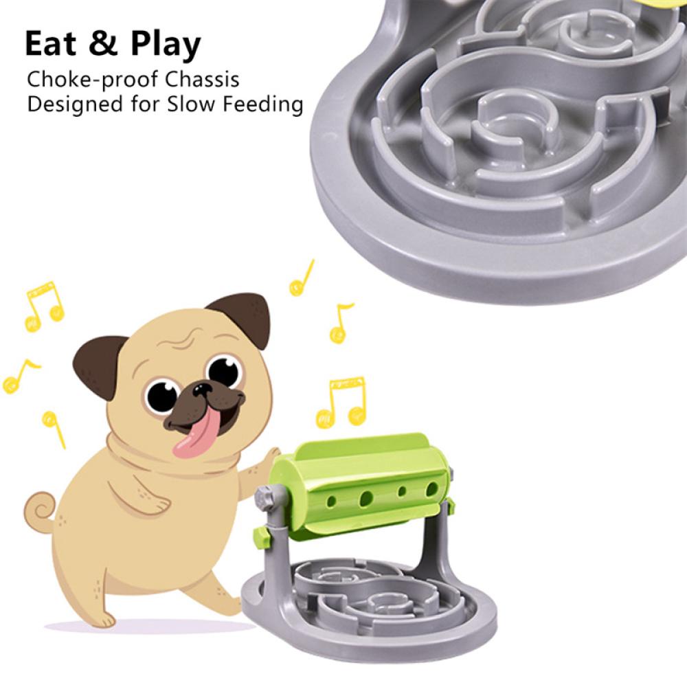 Timekey Pet feeding Slow-eating Roller Dog Pengumpan Otomatis Roller-Tipe Perkembangan Intelektual Mainan Hewan Peliharaan Yang Dapat Diputar Bocor R1W5