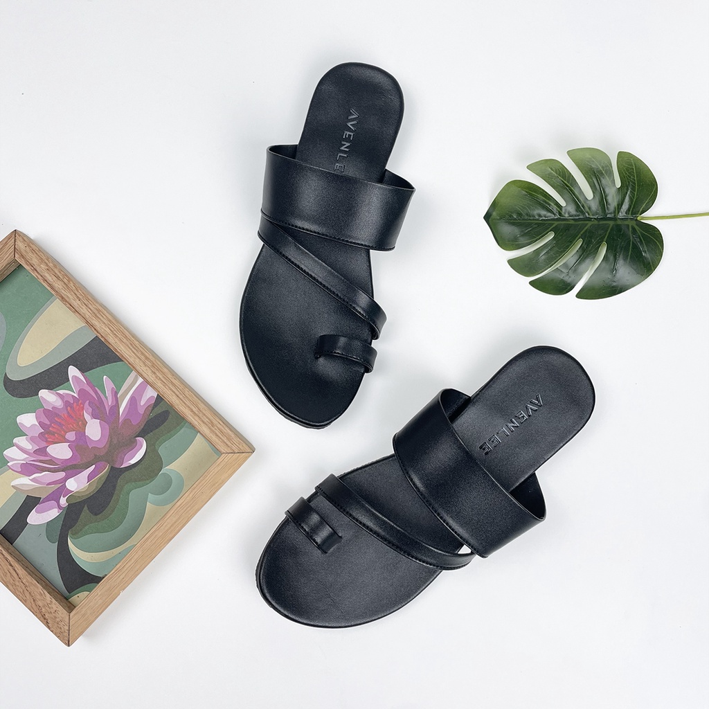 Sandal Jepit Wanita Flat Terbaru Anti Slip dan Motif Lucu Avenlee Leonie