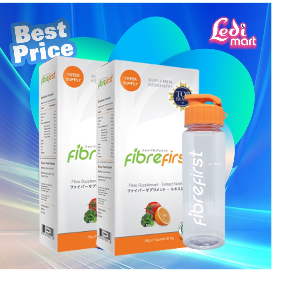 ORIGINAL  FibreFirst isi 7 sachet  ATAU 15 Sachet / Minuman Diet / Diet &amp; Detox / Fibre first daily 1 sachet / LEDI MART