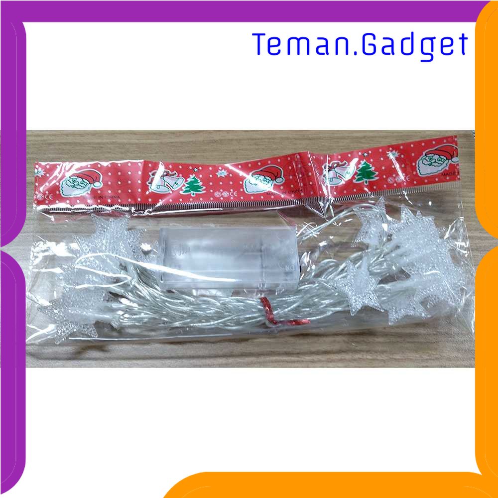 TG - LMP DKG Lampu Hias String Lights Star Shape Battery Power 20 LED - 2G11