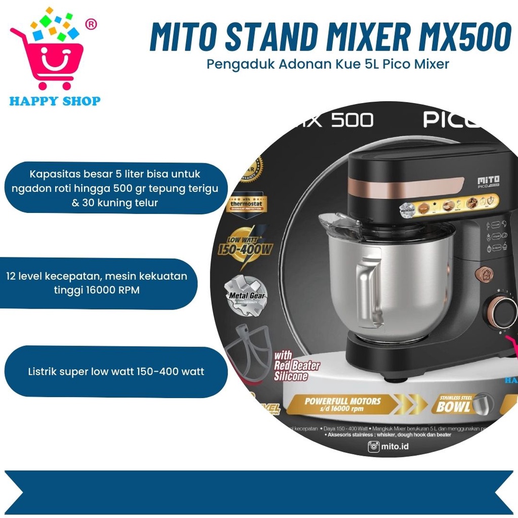 MITO Stand Mixer MX500 PICO
