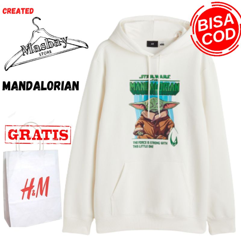 Hoodie HM Starwars mandalorian cream ful tag