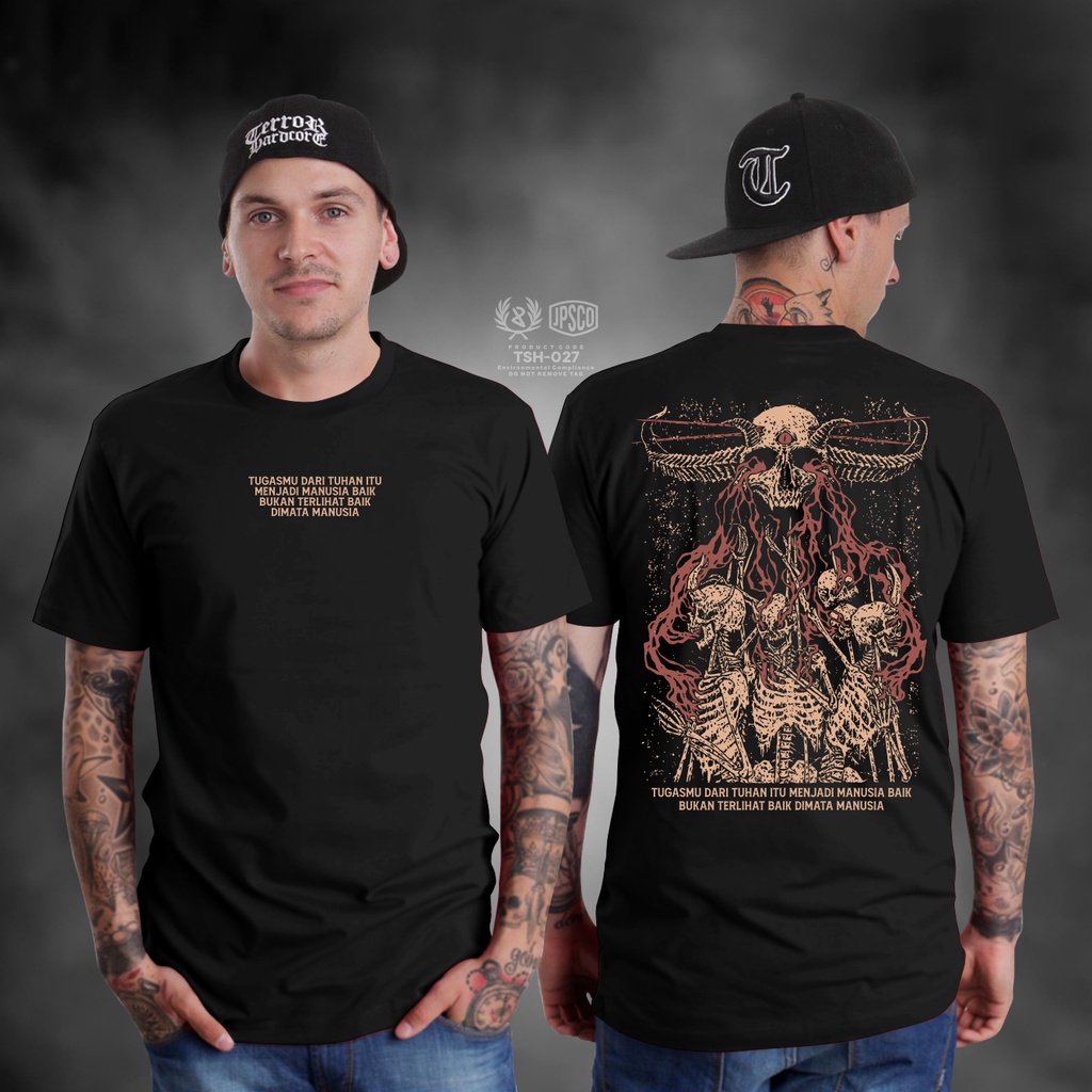 KAOS SATANIC MENJADI MANUSIA BAIK KAOS PAKAIAN PRIA TERBARU