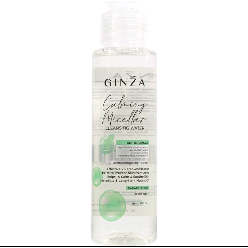 GINZA CALMING MICELLAR WATER CLEANSING WATER 100ML / MICELLAR WATER