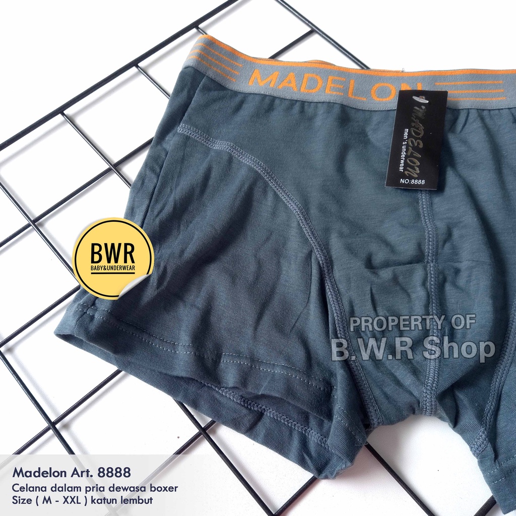 [ 3pc ] CD Boxer Madelon 8888 / Celana Dalam Pria Dewasa Boxer | Bwr