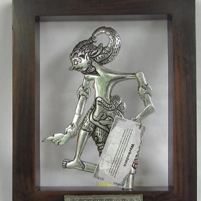 Pajangan Wayang Dekorasi Dinding Wayang Bingkai Kayu Souvenir Wayang