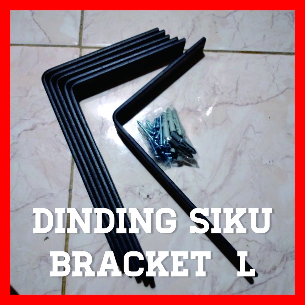 DEKORASI DINDING BRACKET SIKU L | BESI SIKU PENYANGGA AMBALAN RAK DINDING RAK BUNGA siap kirim