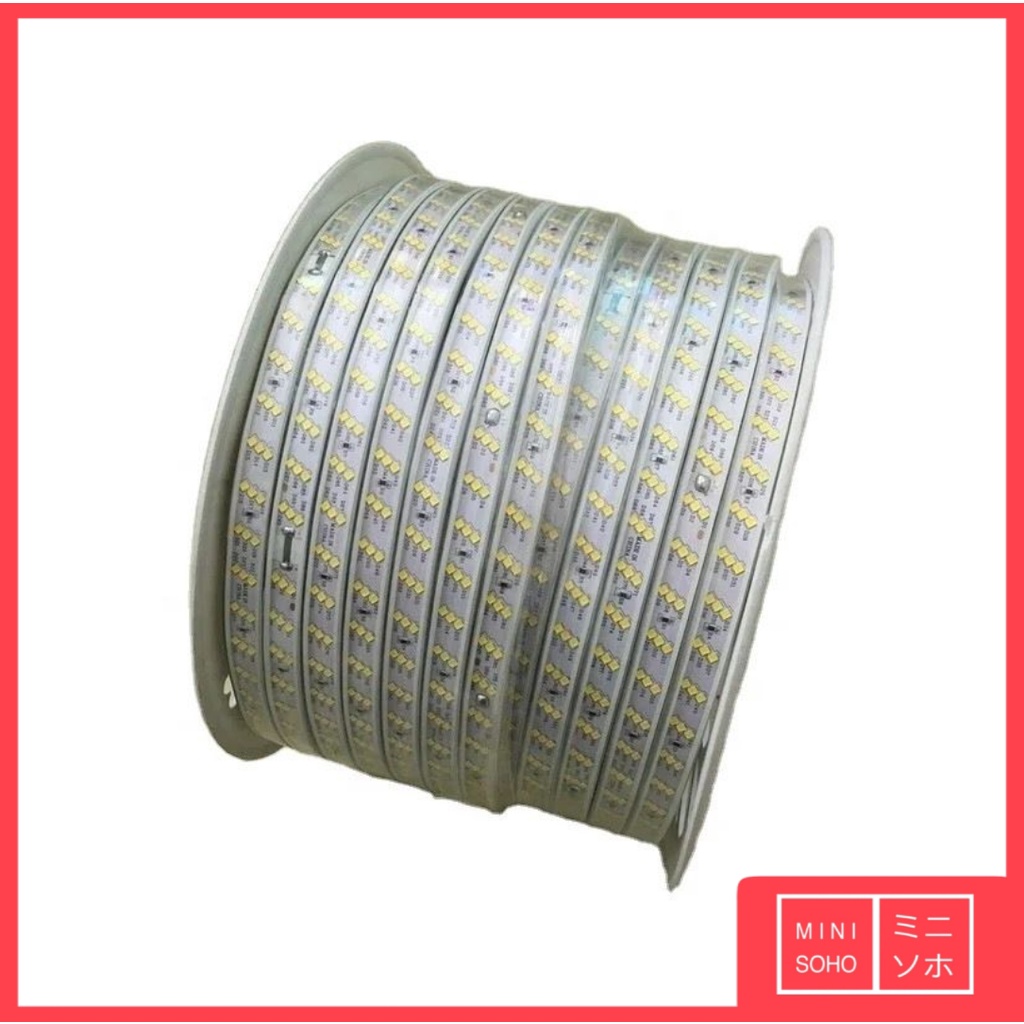 LED Strip Selang SMD 2835 120LED 180LED AC 220V Meteran Per Meter Outdoor / Indoor Lampu Hias