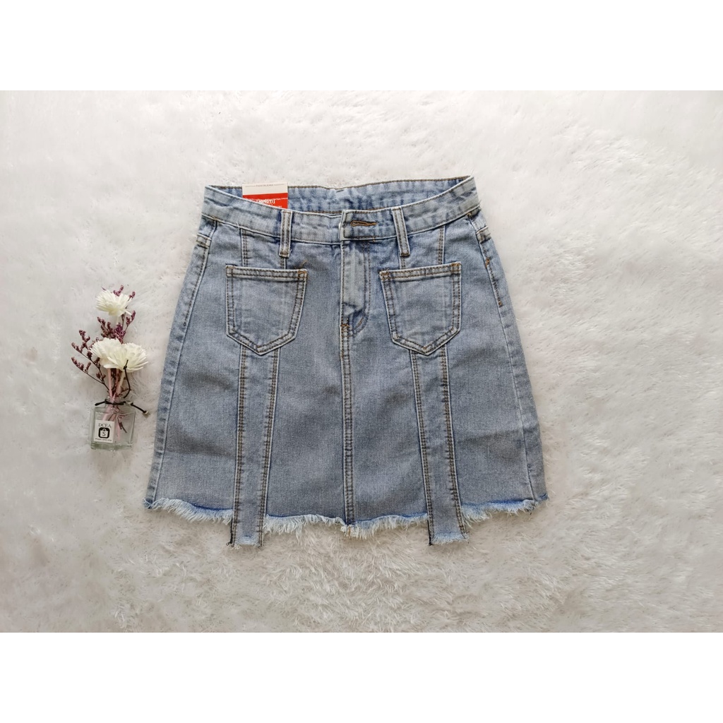 rok pendek jeans import bkk
