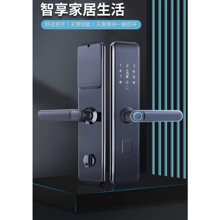 Gagang Pintu Pintar Smart Digital Kunci Sidik Jari Card Digital Code