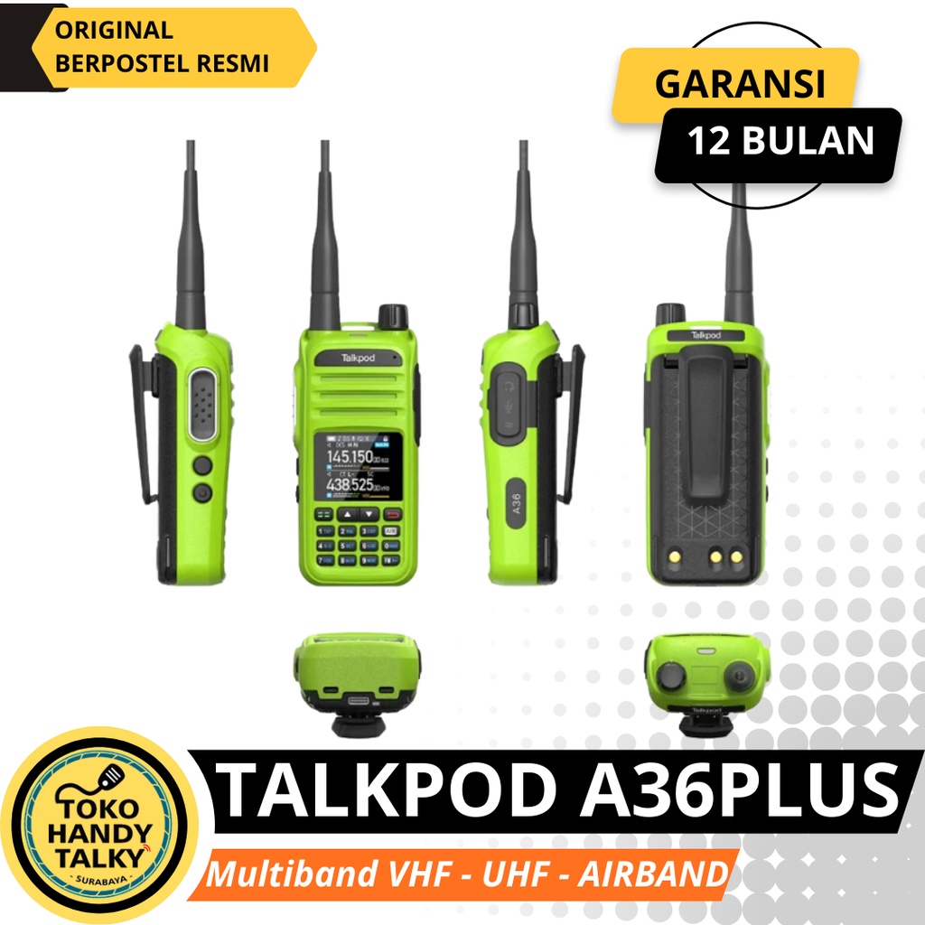 TALKPOD A36 PLUS A36P MULTI BAND HT AIRBAND VHF UHF 350 400 Mhz A36 P