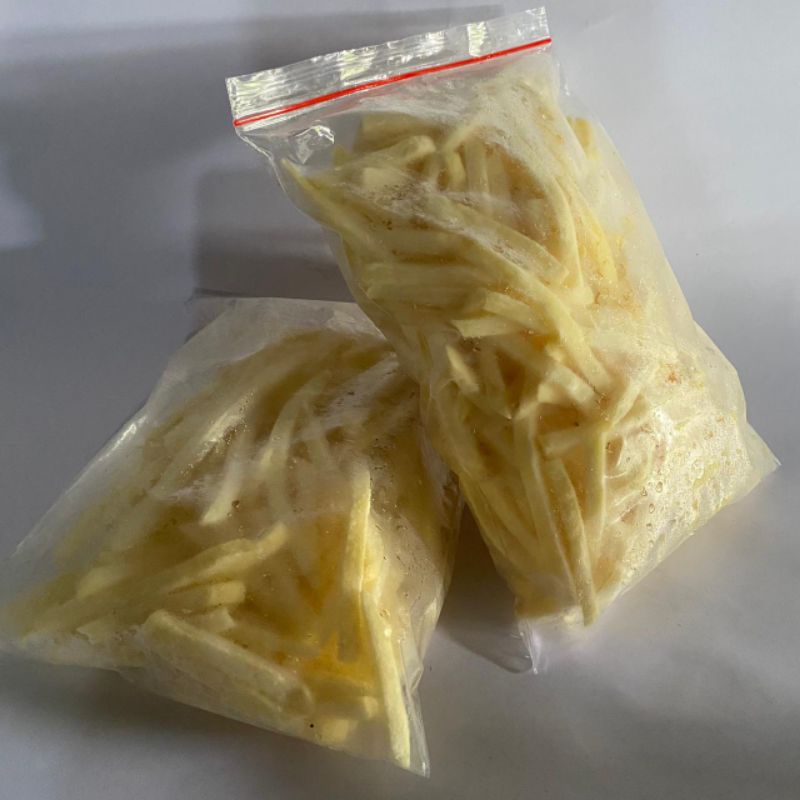Kentang goreng shoestring 1kg fresh curah Snowvalley