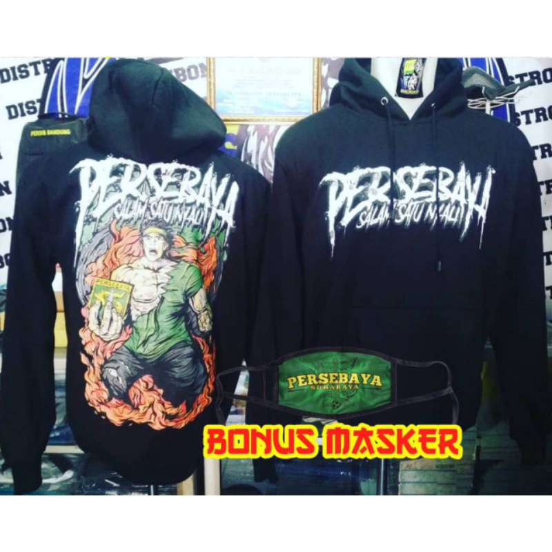 HOODIE BONEK PERSEBAYA JAKET JAMPER ORIGINAL PREMIUM DEWASA CEWEK COWOK