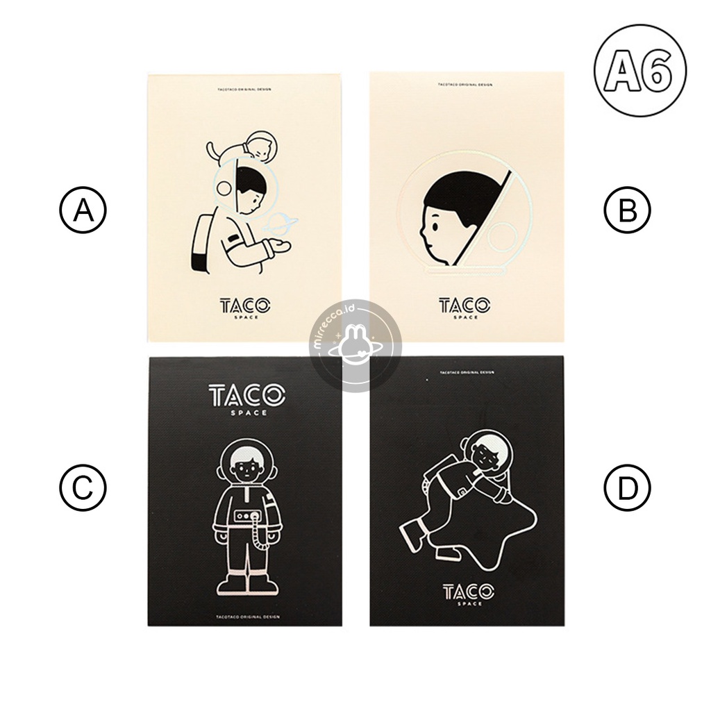 

TACO SPACE A6 BLANK NOTEPAD - BUKU CATATAN KECIL