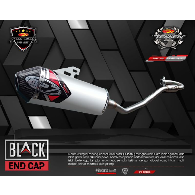 Gp7 TEKKEN Black end Cap