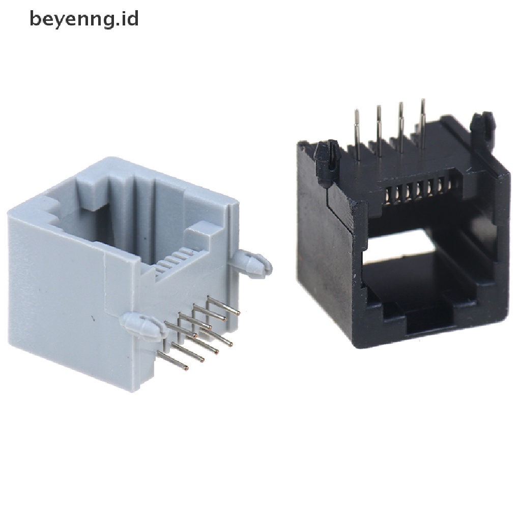 Beyen 10pcs/lot RJ45 8P8C Komputer Jaringan Internet PCB Jack Socket ID