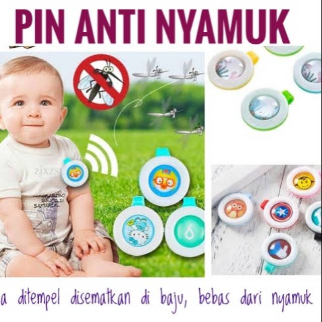 Pin Klip Anti Nyamuk Serangga bikit Guard Korea / PIN ANTI NYAMUK / PERLINDUNGAN ANAK