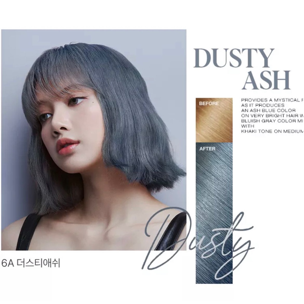 MISE EN SCENE Hello Bubble Dusty Ash Blackpink hair colour cat rambut