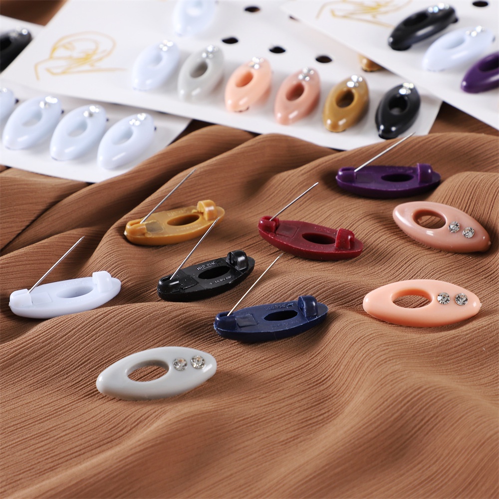 4 /8/12Pcs/lot Anti Slip Bros Jilbab Selendang Scarf Lady Muslim Tetap Pin Syal Jilbab Klip Gaya Bros Untuk Wanita Perhiasan