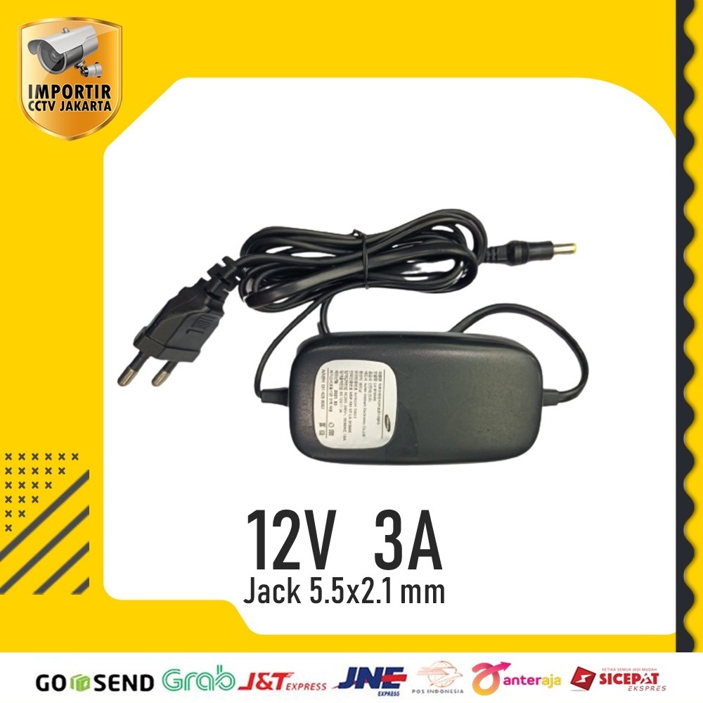 ADAPTOR 3A AMPERE 12 VOLT CCTV