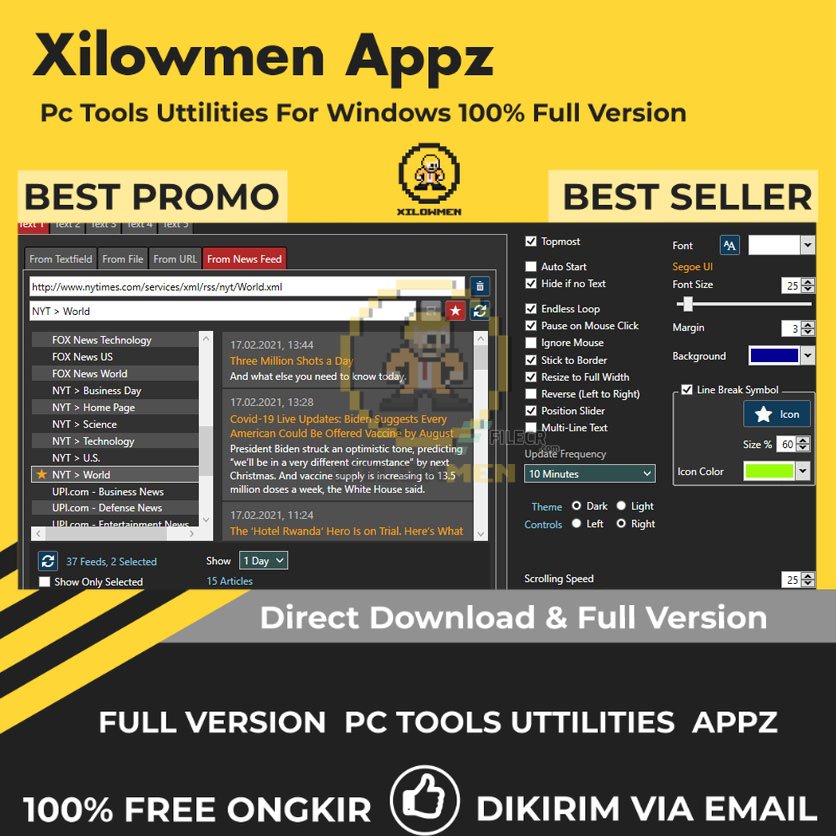 [Full Version] News Ticker Pro PC Tools Software Utilities Lifetime Win OS