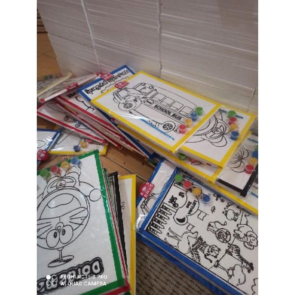 

Paket mewarnai anak anak uk 25x35 lengkap 10 set JunDW