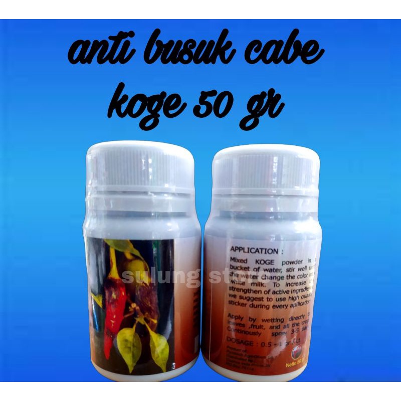 KOGE 50 GR - OBAT PETEK - BUSUK BUAH PADA CABE
