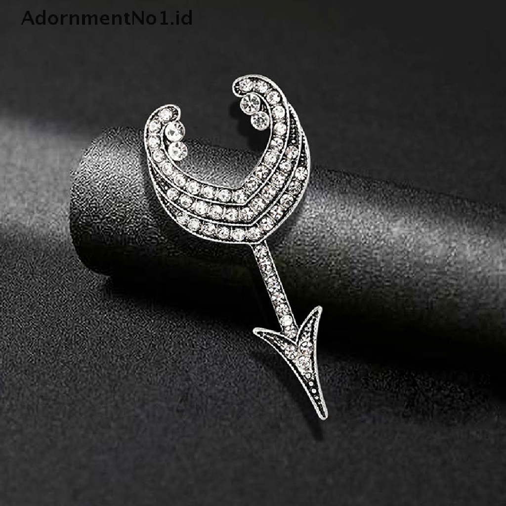 [AdornmentNo1] Vintage Arrow Bros Berlian Imitasi Unisex Pesta Causal Bros Pin Fashion Perhiasan Hadiah Aksesoris Pakaian Pesta [ID]