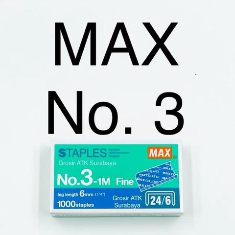 

S97 Isi Staples Max No.3 / No. 3-1M Original Asli TELAH HADIR ㆁ