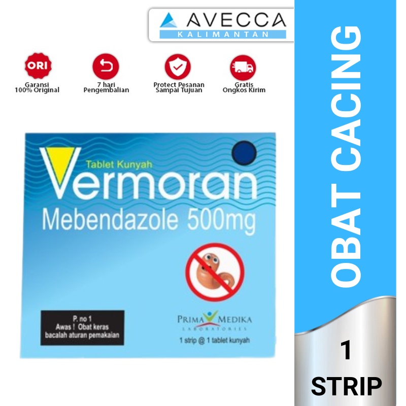 Vermoran Mebendazole 500 mg / Obat Cacing
